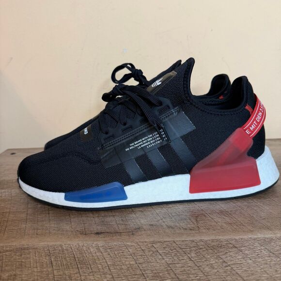 Adidas NMD R1 V2 Black/Blue/White/Red GY6162 men’s size 13 shoes sneakers - Picture 1 of 9